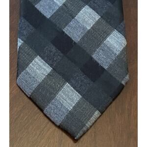 Van Heusen Black Gray 55% Viscose 45% Polyester Made In China